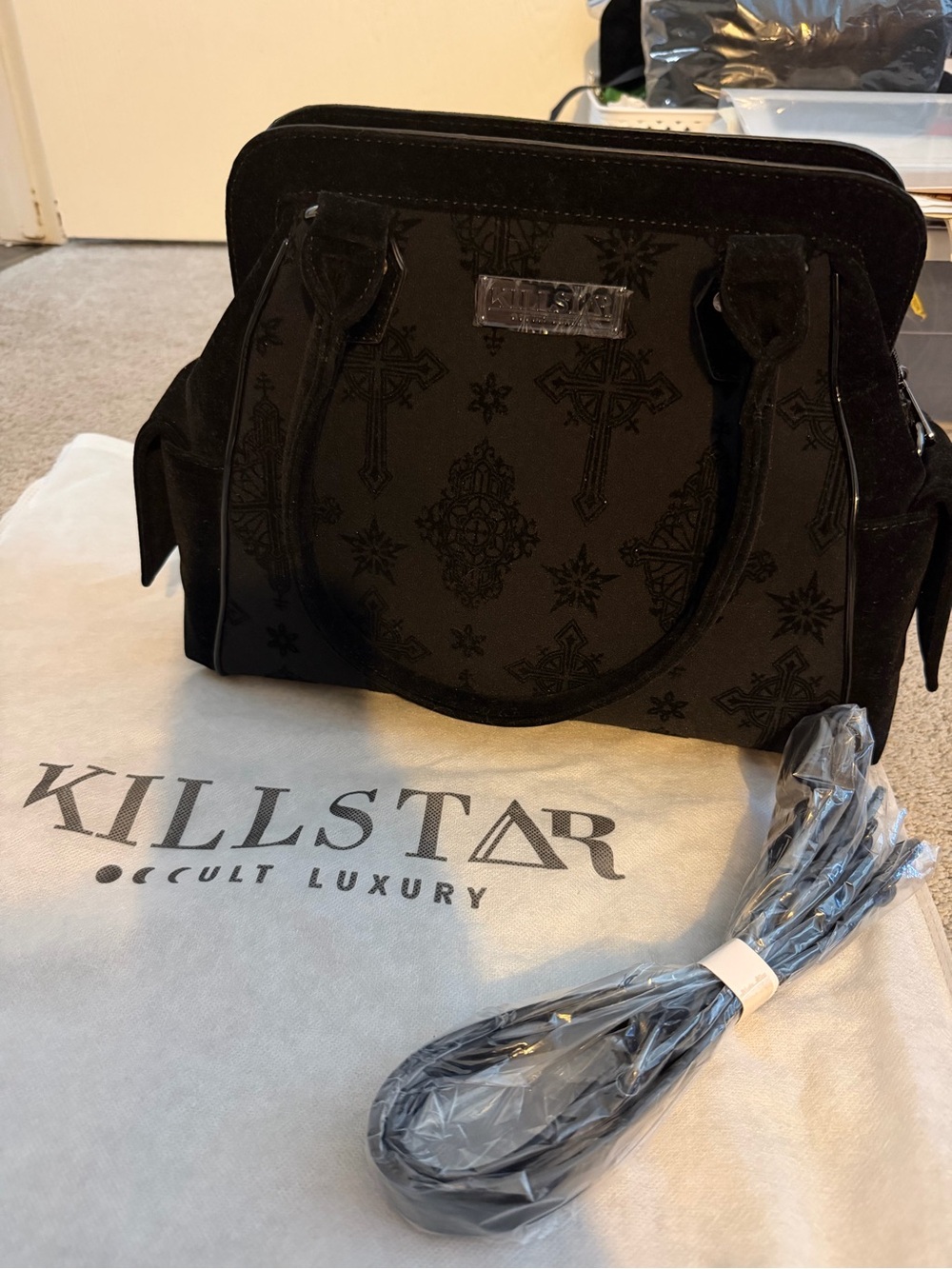 Killstar Black Velvet GRACE Satchel